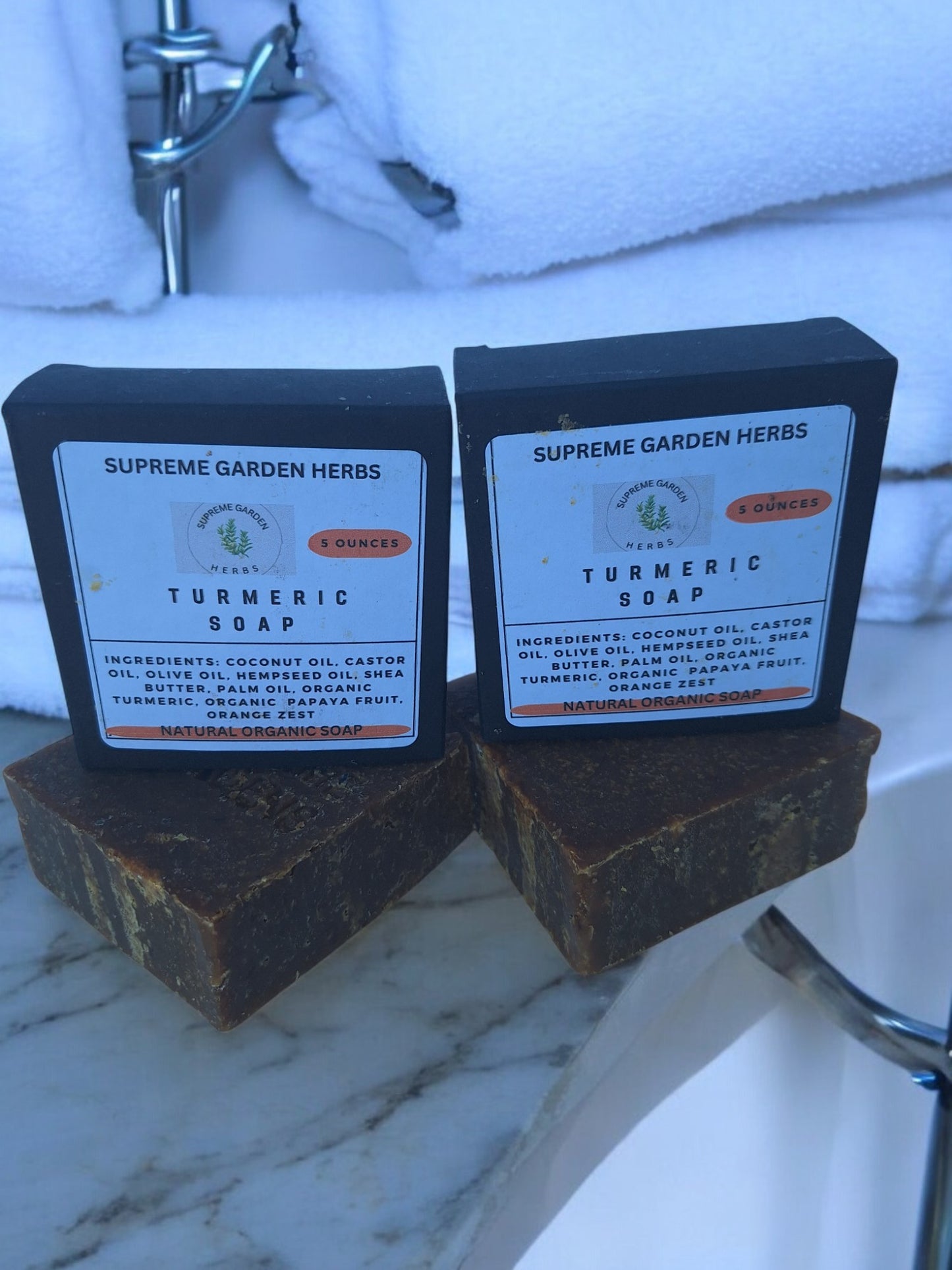 Turmeric Kojic Acid Skin Brightening Soap (2 soaps)
