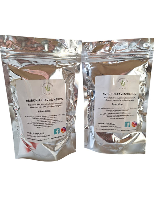 Ambunu Leaves – Ancient African Secret for Healthy Hair. Detangles Cleanses and Conditions.