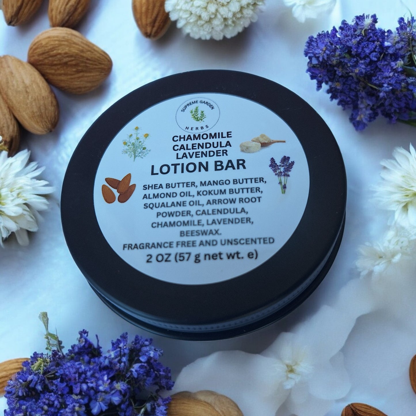 Herb Infused Lotion Bar/Hand Balm