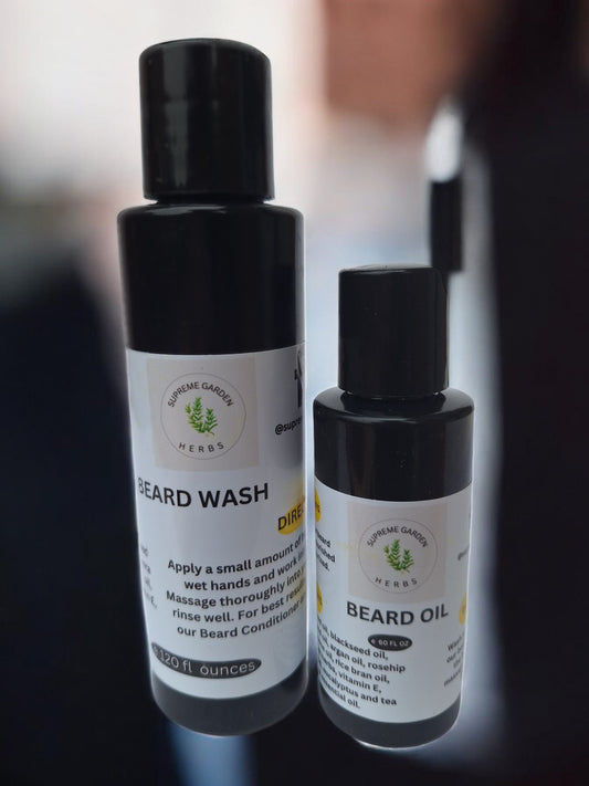 Beard Oil and Beard Wash Set