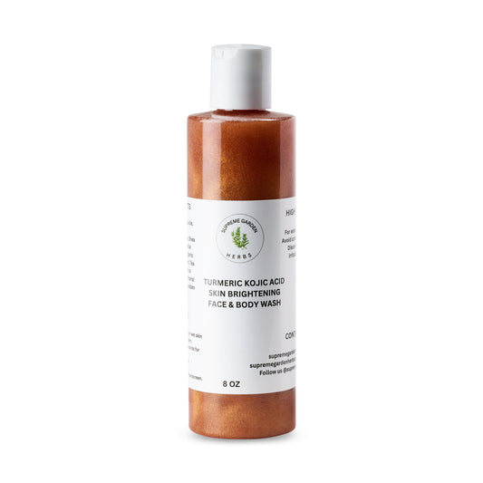 Turmeric Kojic Acid Skin Brightening Face & Body Wash | Glow-Enhancing Botanical Cleanser