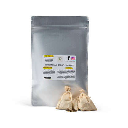 Extreme Hair Growth Herbal Tea Bags | Herbal Hair Rinse & Scalp Spray Blend | 10 Tea Bags