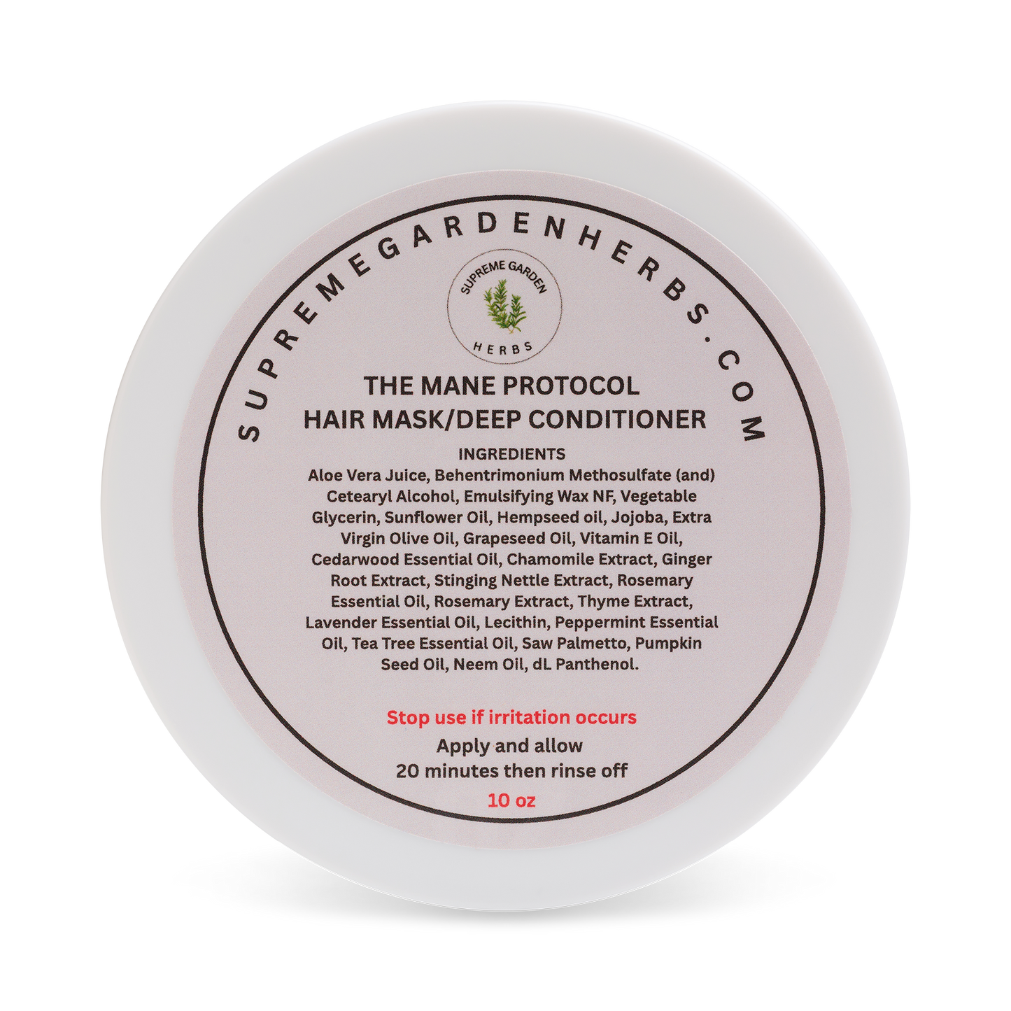 The Mane Protocol Hair Mask & Deep Conditioner | Herbal Moisture & Strengthening Treatment