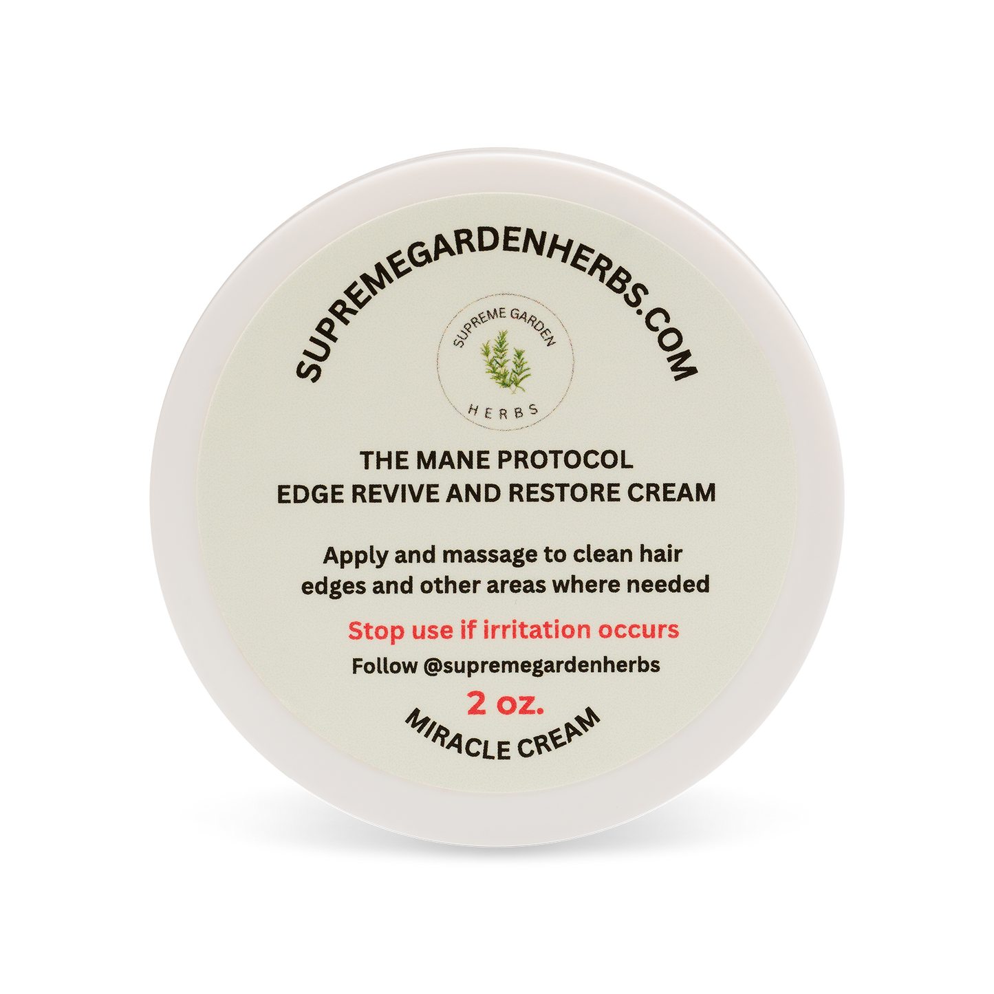 Edge Revive Restore Cream | Lightweight Herbal Hairline Moisturizer for Soft, Healthy-Looking Edges | 2 oz