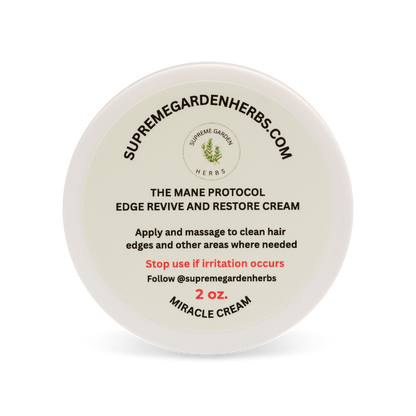 Edge Revive Restore Cream | Lightweight Herbal Hairline Moisturizer for Soft, Healthy-Looking Edges | 2 oz